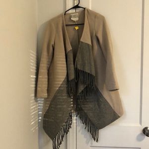 BB DAKOTA open cardigan with fringe